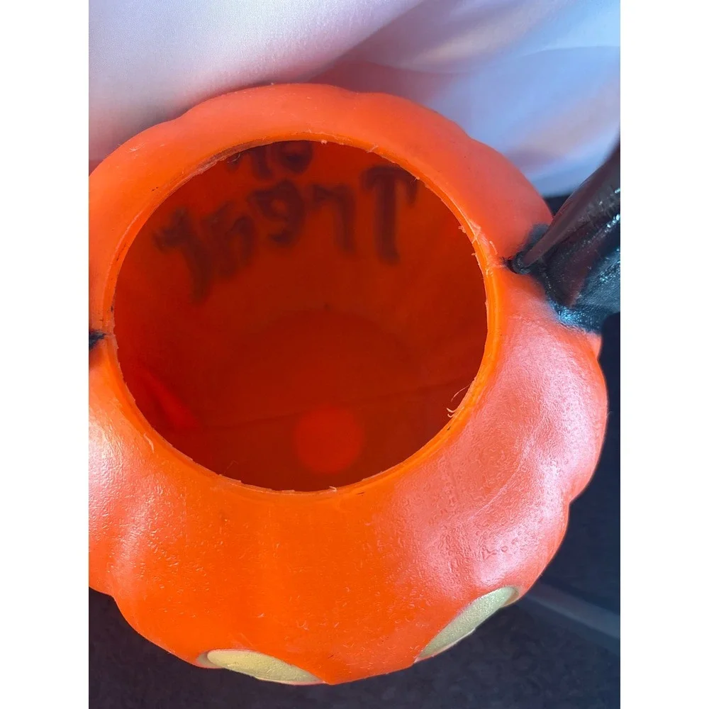 Disney Mickey Mouse Pumpkin Trick or‎ Treat Set of 2 Orange Halloween Pails